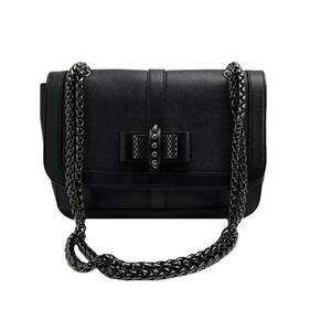 Christian Louboutin SWEET CHARITY Chain Shoulder Bag Black